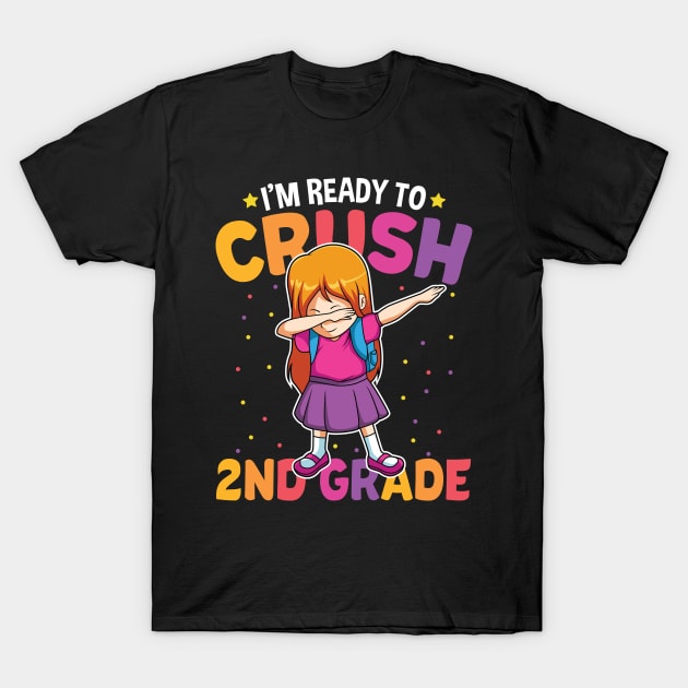 Dabbing Girl Second Grade Funny Back To School Gift T-Shirt by HCMGift